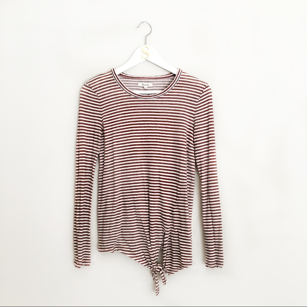 Madewell Long Sleeve Tee with Side Knot